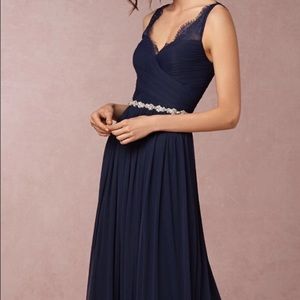 BHLDN Fleur Dress - Navy - 2